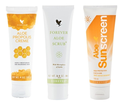 Forever Living Propolis + Scrub Exfoliante + Sunscreen