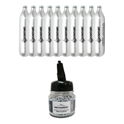 Kit Paquete 10 Tanques Co2 12g Y Bbs 4.5 Acero Crosman | Meses sin interés