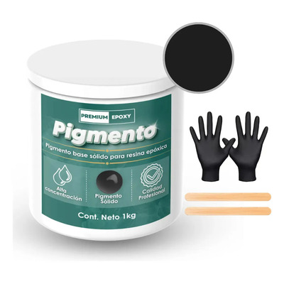 Pigmento Pasta Base Solido Para Resina Epoxica 1 Kg Negro | Envío gratis