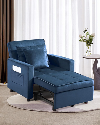 Sofa Cama Individual, Azul Oscuro Xs-sfc-v1 Xspracer