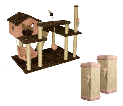 Arranhador Grande Playground Gato Sofá Modular Kit Miupetz