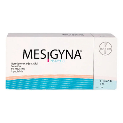 Mesigyna Solución Inyectable 50 Mg\u002F5 Mg\u002Fml, 1 Jeringa Precargada 1 Ml | Envío gratis