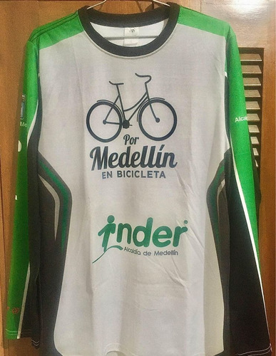 Camiseta Por Medellín En Bicicleta - Talla L