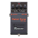 Boss Mt-2w Waza Craft Metal Zone Pedal De Guitarra (mt-2w), 