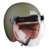 Royal Enfield Casco Jet Helmet(v) Btl Grn
