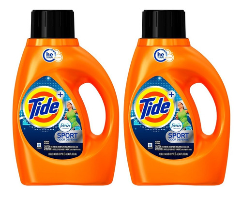 Tide Febreze Sport X2 Jabón Líquido Ropa Limpieza Profunda