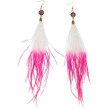 Ruoffeta Pendientes Largos De Plumas Para Mujer, Pendientes 