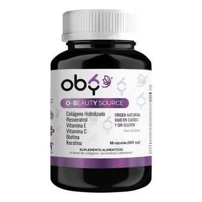 Oby Colageno Hidrolizado con Resveratrol, Biotina, Keratina y Vitamina E y Vitamina C | Suplemento Antioxidante Vitybell para Piel, Cabello y Uñas | 60 Cápsulas Premium | Vitaminas Mujer y Hombre | MercadoLibre