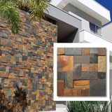 Pedra Ferro Placa Natural 30x30 Interior E Exterior  