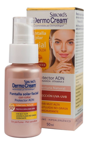 Solar Dermocream Pantalla Facial Con Color Spf 50 + Loción F