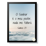 Quadro Decorativo Versículo Bíblico O Senhor É O Meu Pastor