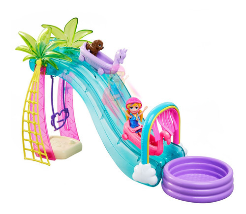 Polly Pocket Parque Acuatico Hdw63 Mattel Bestoys