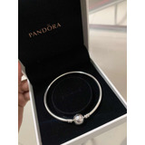 Bracelete Pandora Rígido Com Charm Incluso 