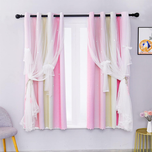 Cortinas Blackout Para Niños Dormitorio 132*160 Cm 1 Panel