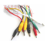 Cable Cocodrilo X 10 Unidades 30cm Varios Colores