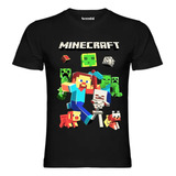 Polera Diseño Minecraft Estampado Dtf Cod 007