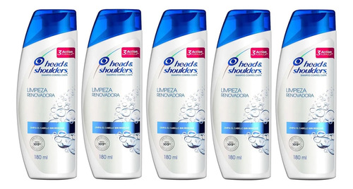 5 Shampoo Head & Shoulders Limpieza Renovadora 180ml