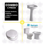 Juego Sanitarios Ferrum Andina Baño Asiento Original Pvc