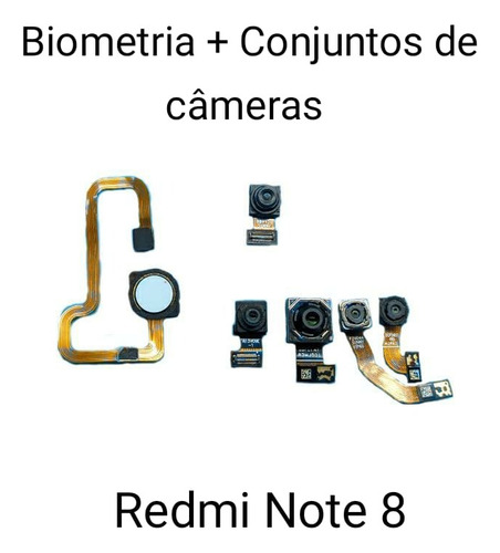  Biometria + Kit Câmeras Frontal + Traseiras Redimi Note 8 