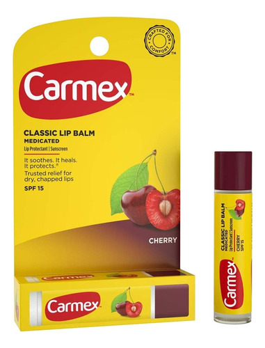 Carmex Bálsamo Labial Hidratante Fresh Cherry Flavor, Spf 15