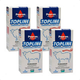 4 Topline Red Pour-on Carrapaticida E Inseticida - 1 Litro