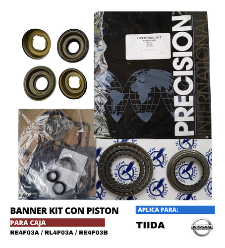Banner Kit De Nissan Tiida Con Piston Caja Re4f03a / Re4f03b Foto 2