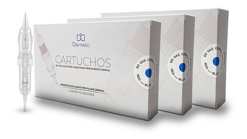 Kit Com 3 Caixas De Agulhas Encaixe Fácil 1rl 0,30mml Dermia