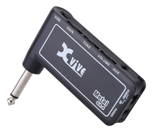 Auriculares Effect Pedal Mini Ga4 Xvive Plug Amp De Metal