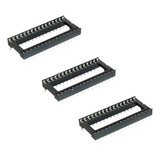 Pack X3 Zocalo Dip32 Ic Socket Dip 32 2x16 Arduino Nubbeo