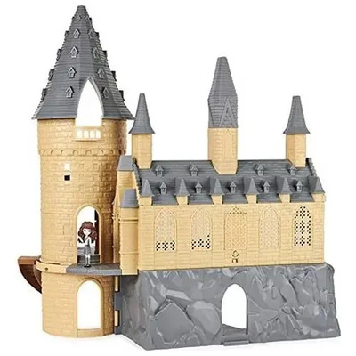Harry Potter, Mini Castillo De Hogwarts Con Luces Y Sonido Gris