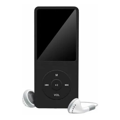 Reproductor Mp4 Mp3 Radio Fm Puerto Microsd Y Audifonos Color Negro | Meses sin interés
