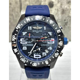 Reloj Breitli 1884 Endurance Azul En Caucho Cuarzo 42 Mm