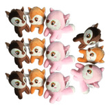 Peluches Mayoreo 12pzs Zorrito 18cm Kawaii Adorable Y Suave