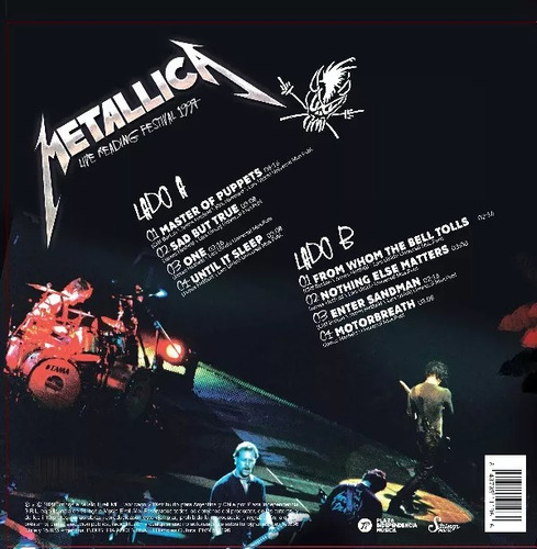 Metallica Live Reading Festival 1997 Vinilo