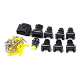 Kit Conectores Bicos Bobina Fox Instalação Injeção Gol Mi Ap