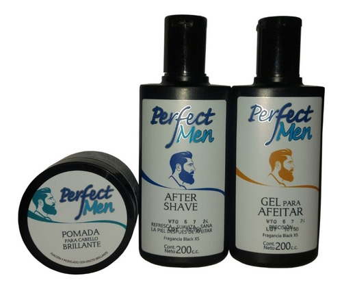 Kit Perfect Men ( Pomada + After Shave + Gel De Afeitar )
