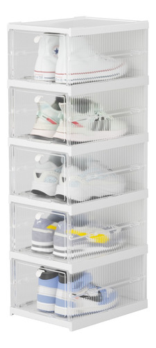 6 Unidades Organizador Zapatos Plegable Apilable Hasta T.44