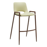 Silla Banco Salance Pu Beige Pata Metal Madera Terzetto