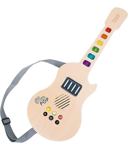 Guitarra De Madera Con Sonidos Classic World