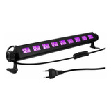 Barra Luz Negra Uv Lampara Ultravioleta Efectos Fiestas 9x3w