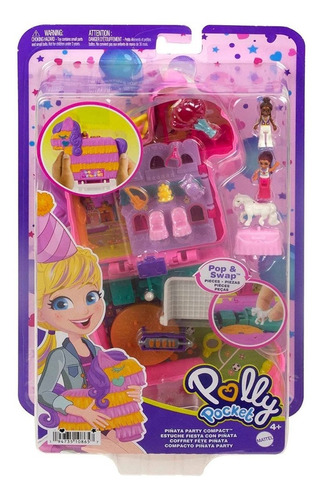 Polly Pocket Unicorn Mini Piñata Party Compact - Mattel