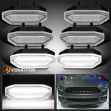 Fits 2015-2017 Ford Mustang White Led Front Grille Drl D Zzf