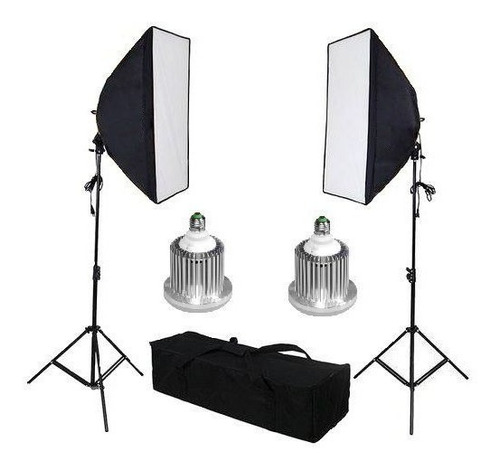 Kit Estudio Led Softbox 70cm Bivolt Luz Continua Youtubers 