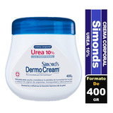 Simond's Dermo Cream Crema Corporal Urea 10% Pote 400 G