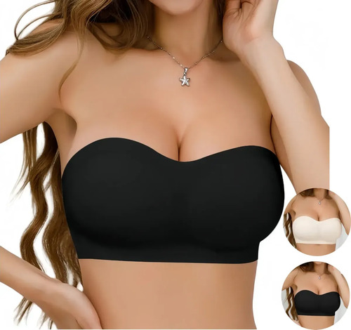 2p Bra Nubra Brasier Strapless Push Up Invisible Sin Tirante