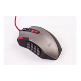 Mouse Gamer Trust Mmo Gxt 166 Cinza Gaming Laser  - Usado