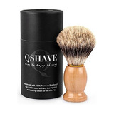 Qshave 100% Best Original Pure Badger Hair Shaving Brush Hec