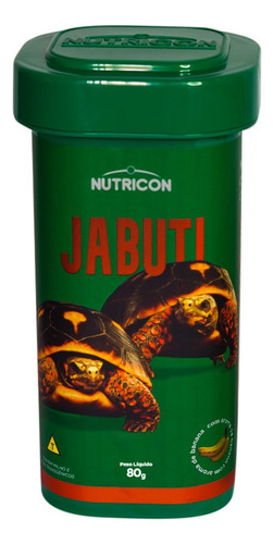Nutricon Ração Jabuti 80g Tartaruga Dágua P/aquario 