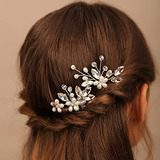 Horquillas - Yertter Set Of 2 Bride Hair Pins Wedding Decora