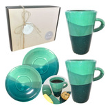 Set Desayuno Taza Cerámica Regalo Kit Artesanal Caja Kvjp003